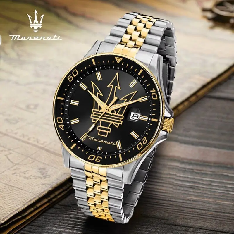 Maserati ゴールド 腕時計 自動巻き Original Maserati watches men's luxury fashion trends in