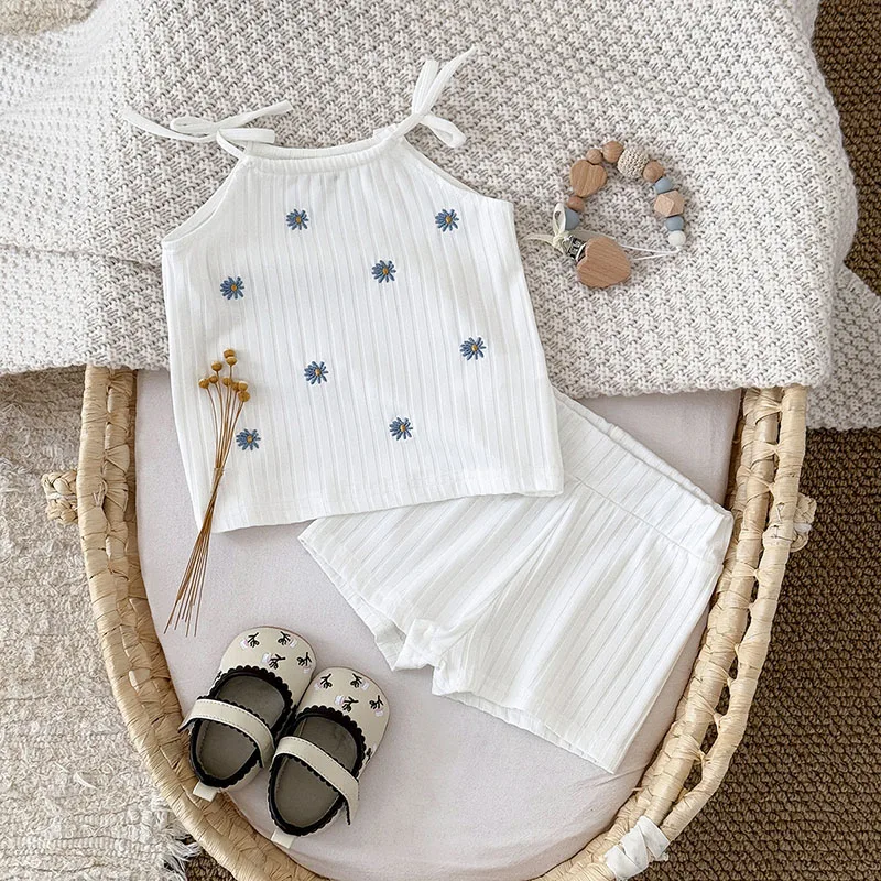Cute Baby Girls Summer Clothes Set