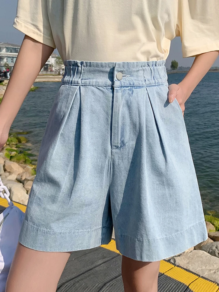 Grande Taille Short En Jean Oversize Femme Casual Plus Size Summer