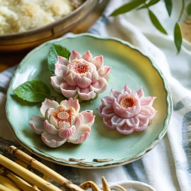 Lotus and Peony Flower Silicone Candle and Resin Mold Set