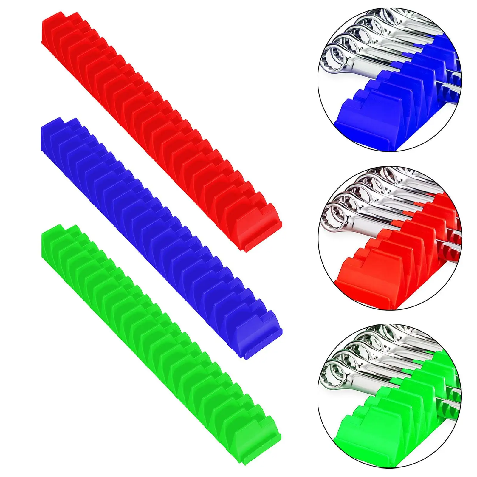Wrench Organizer Storage Shelf for Tool Drawer Wrench Holder Rack