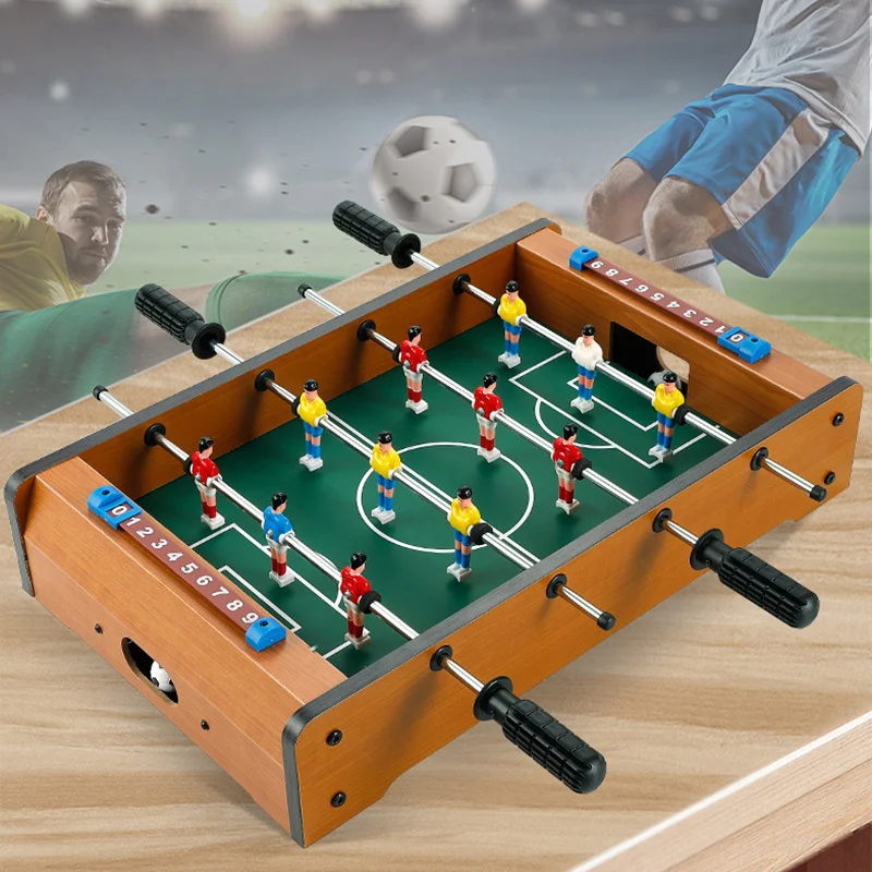 Wooden Football Table Games Family Friends Multiplayer Interactive
