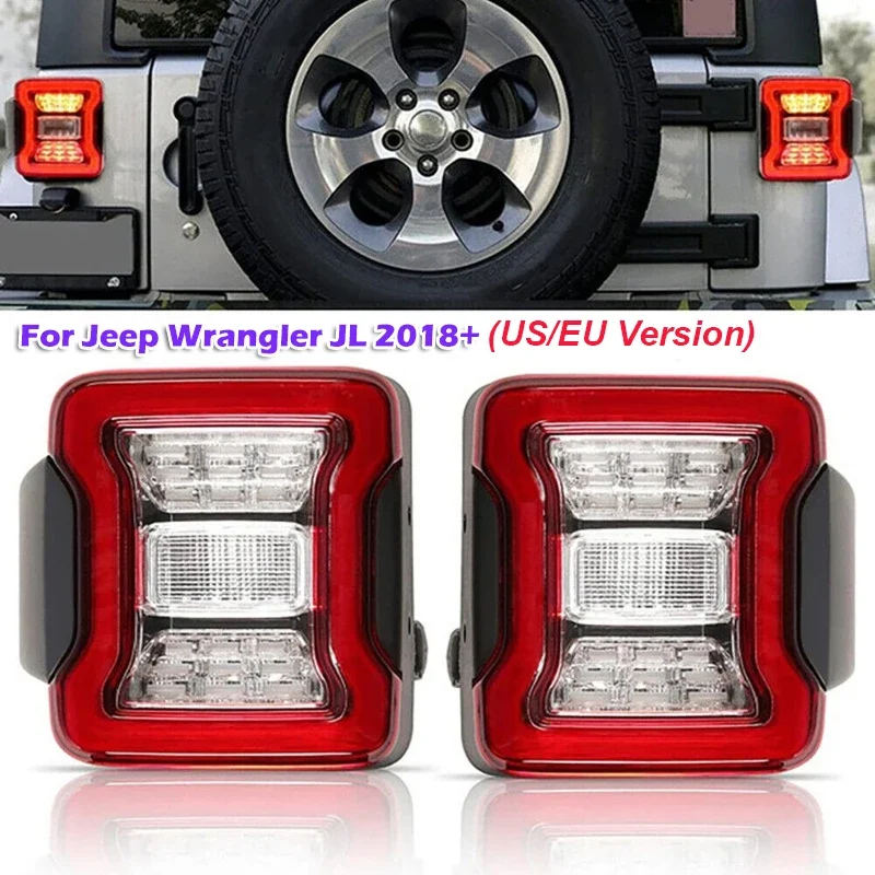 LED Tail Lights For 2007-2018 Jeep Wrangler JK - Replacement Rear Lights With All Functions