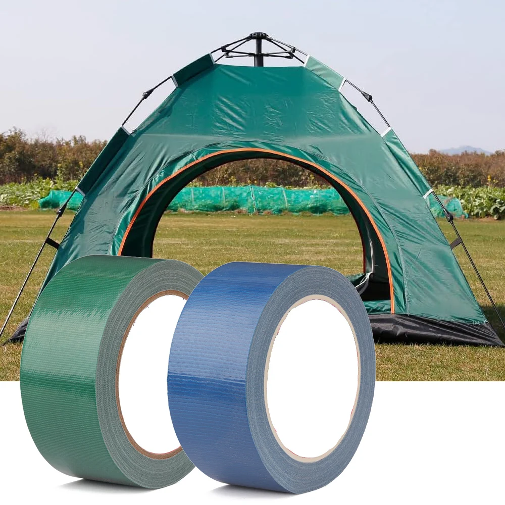 4.8cm x 10M 캠핑 텐트 수리 테이프 텐트 보트 RV 커버에 대 한 강한 접착 방수 패브릭 테이프 천막 우산 야외 도구