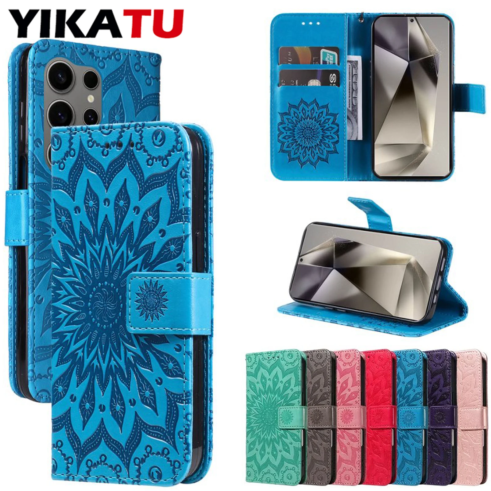 Leather Wallet Phone Case - Multi-Device Compatibility