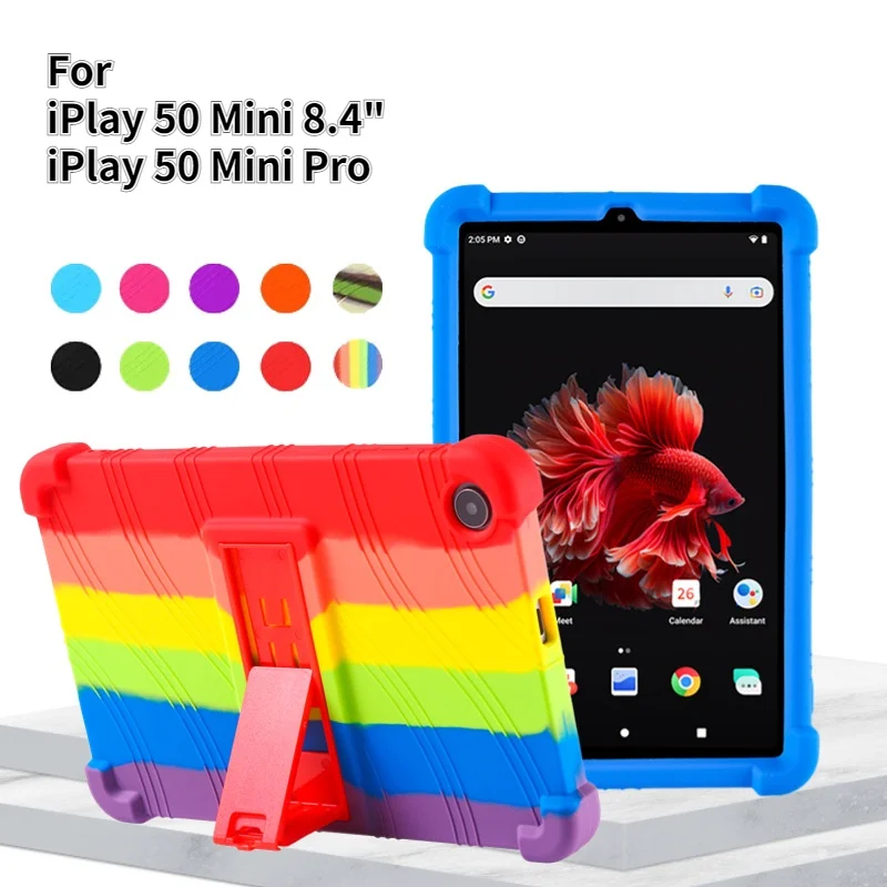 

For iPlay 50mini 2023 8.4" Tablet Shockproof Case Soft Silicone Adjustable Stand Shell For Alldocube Iplay 50 Mini Pro 8.4 Inch