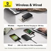 Baseus Magnetic Power Bank 22.5W Type C PowerBank Qi2 15W Wireless Charging External Battery For iPhone 16 15 14 13 Pro Max 5