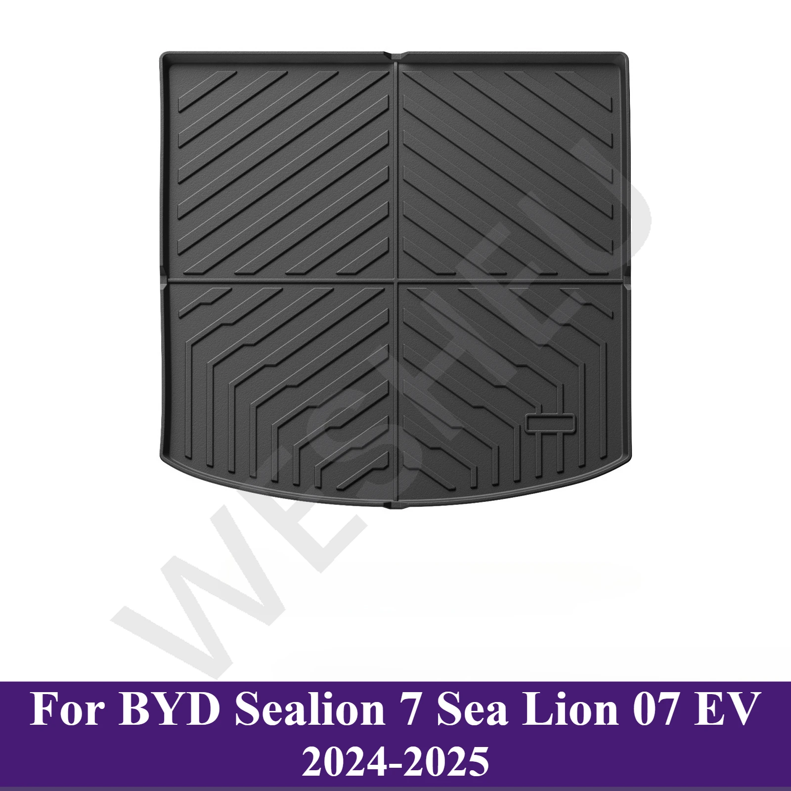 BYD 씰라이언 7 씰라이온 07 EV 2024-2025 3D 친환경 TPE 자동차 바닥 매트 먼지 방지 트렁크 라이너 자동차 내부 액세서리
