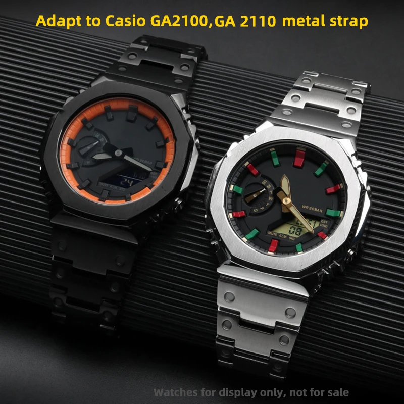 CasiOak ݼ Ʈ ̽ Ʈ, G-SHOCK GA-2100  ŰƮ, GA-2110  η ƿ ð ü, 16mm ð , GA2100