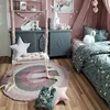 INS Solid Wood Child Swing Chair Kid Hanging Set Children Toy Rocking Seat with Cushion Safety Baby Indoor Baby Room Decor 2