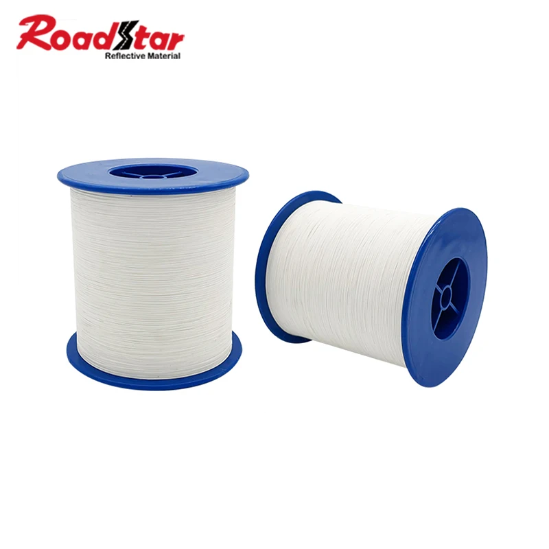 

Roadstar 0.5mmX4000m Double-sided Reflective Yarn Thread Line Cord PVC Embroidery Ribbon Threads For Clothing Diy Sewing Craft