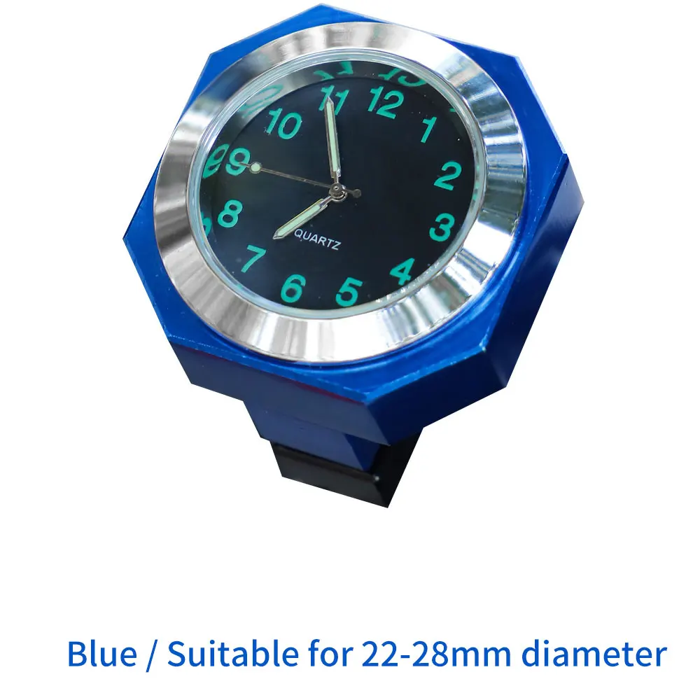 Premium Waterproof Luminous Quartz Handlebar Clock for Motorcycles and Bicycles