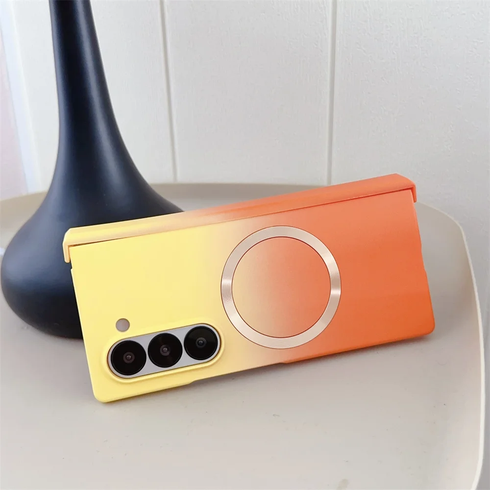 Vibrant Multi-Color Shockproof Hinge Case with MagSafe Cover