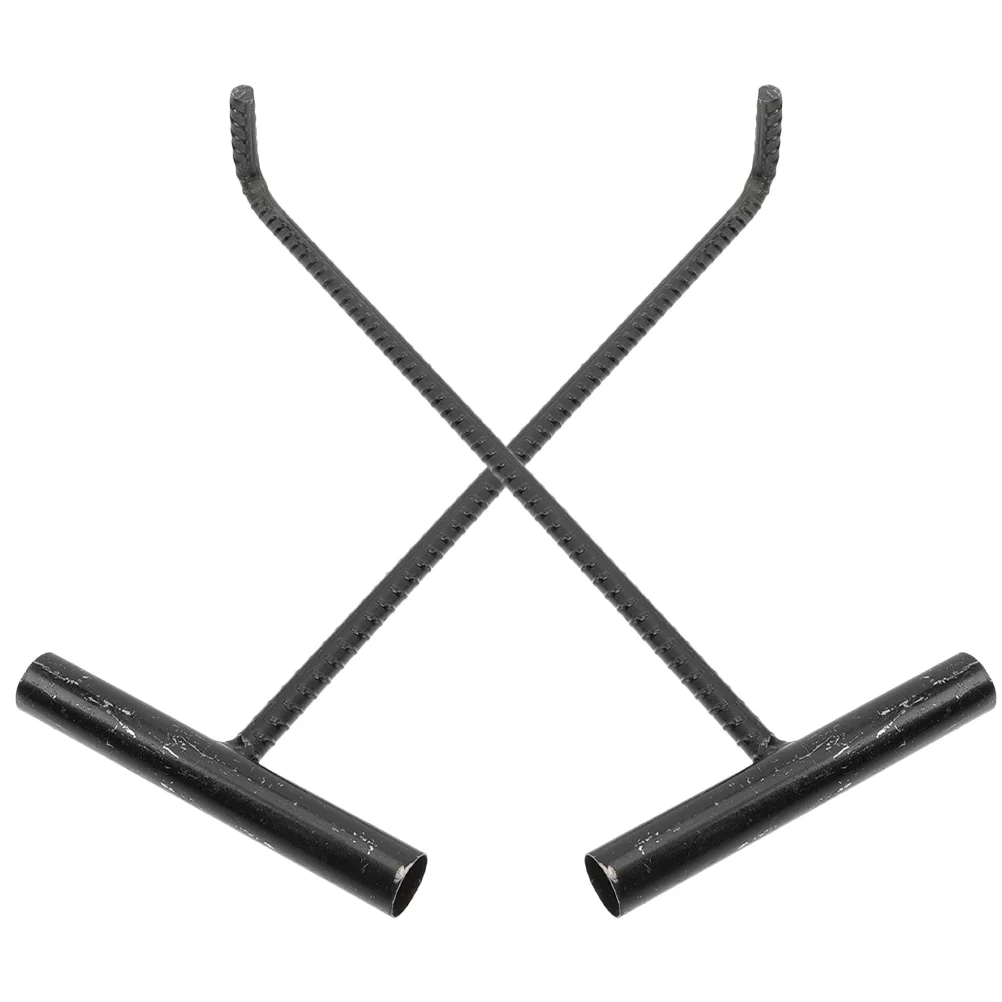 

2 Pcs Roller Shutter Hook Shape For Lifting Manhole Cover Lifter Tool Ceiling Hanging Stainless Steel Pull Lid Hooks