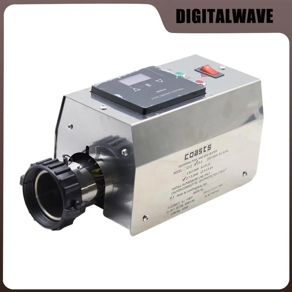 3KW 220V สระว่ายน้ำเครื่องทำความร้อนสระว่ายน้ำและสปาความร้อนอ่างเครื่องทำน้ำอุ่น Thermostat 220V สระว่ายน้ำอุปกรณ์เสริม 1