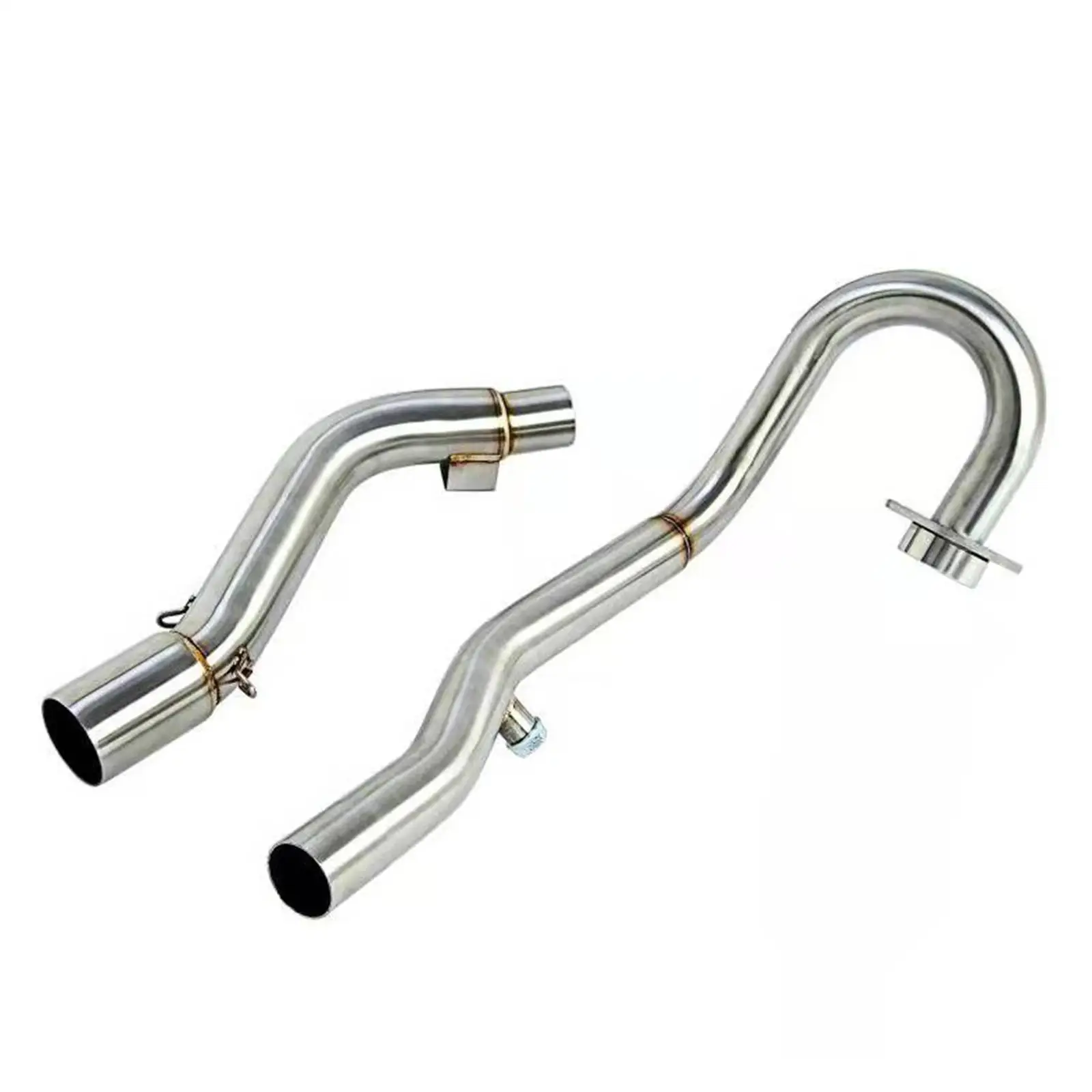 Mid Exhaust with Bend Front Middle Section Stainless Steel Mid‐ Crf250L 2-21 Modified Mufflers System