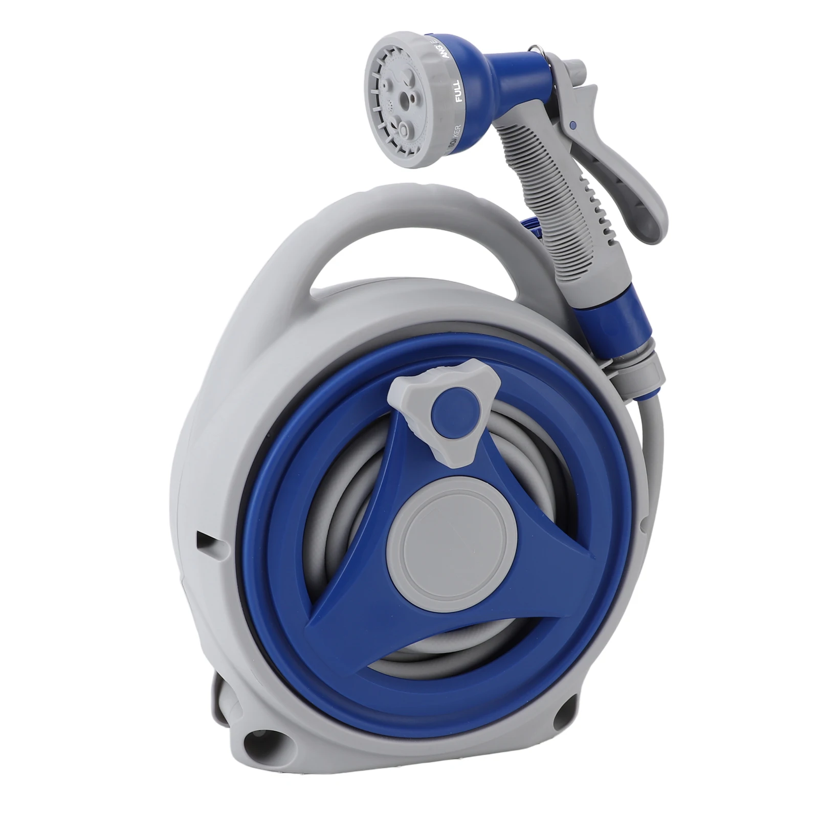 Garden Hose Reel Handheld Sunproof 15m Water Pipe Nozzle Home Yard Watering