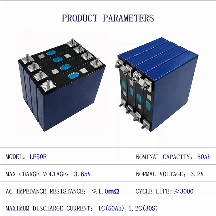 Just One Cell 3.2v 50ah LiFePO4 Batteries Pack and Large Capacity