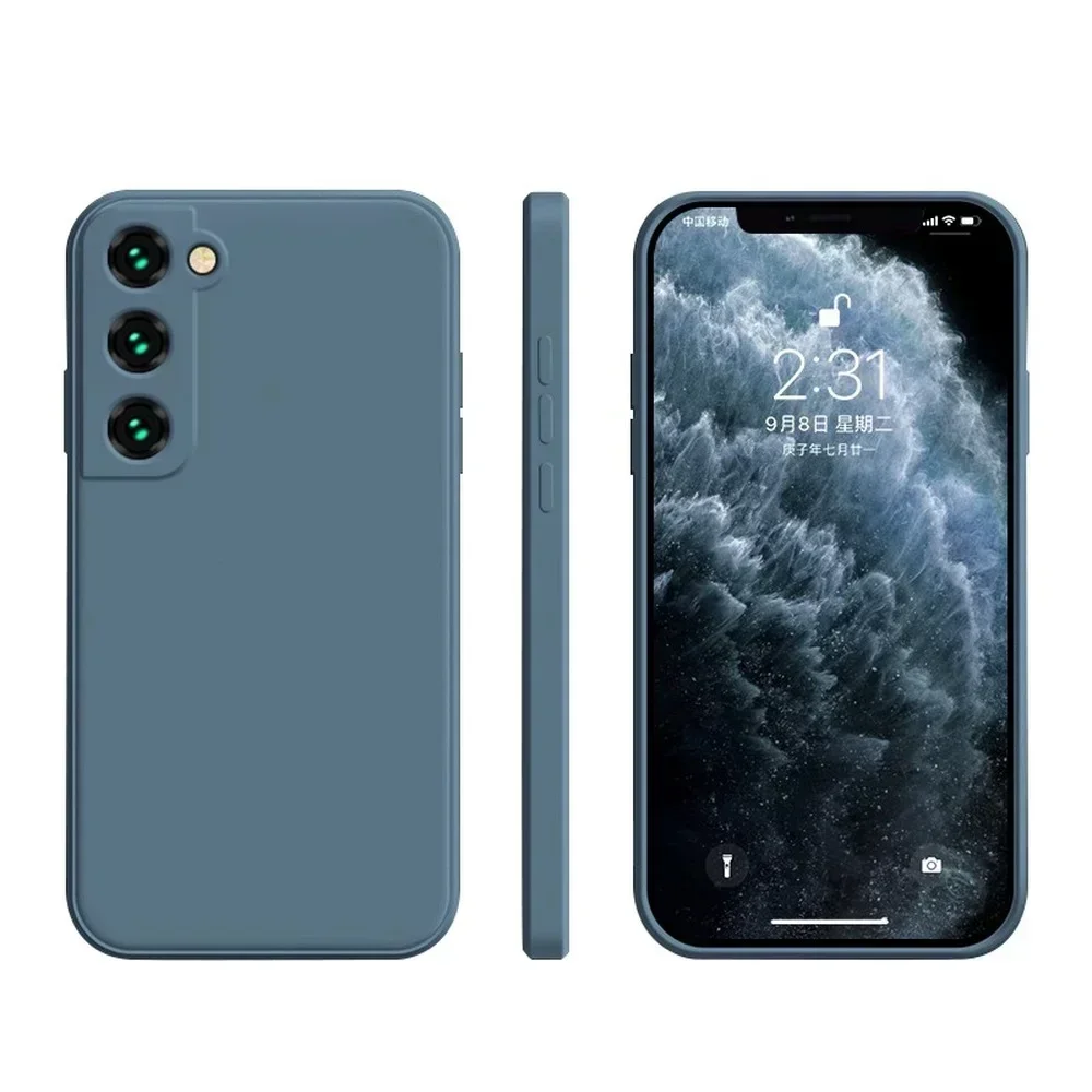 

Liquid Silicone Phone Case for Samsung Galaxy S21 S22 S20 Ultra S10 Plus FE A72 A71 A52 A51 A32 A31 4G 5G Soft Thin Cover