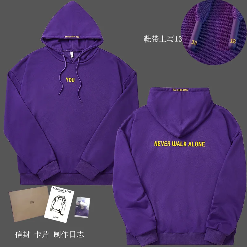 Jimin Hoodie You Never Walk Alone Sweatshirt Korean Style High Quality  Version JIMIN Fans Clothes Autumn Oversized Jimin Merch - AliExpress