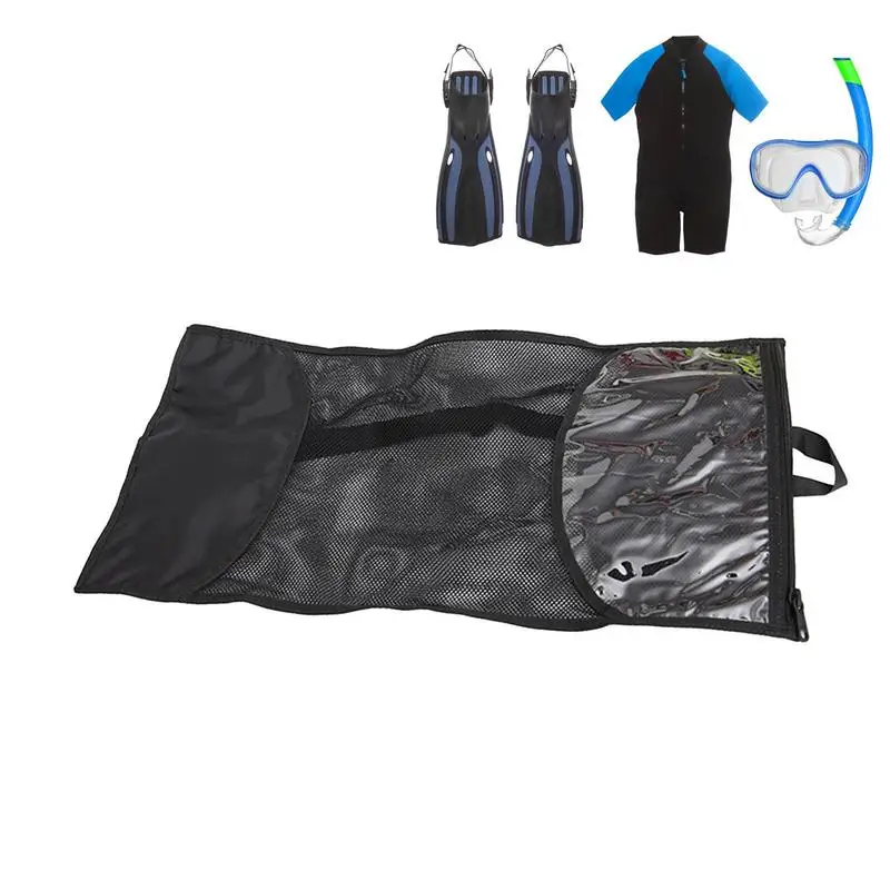 

Net Bag For Snorkeling Aquatic Swim Sport Multi Purposes Storage Net Bag 22.83x11.81in Diving Backpack For Beach Sports Snorkel