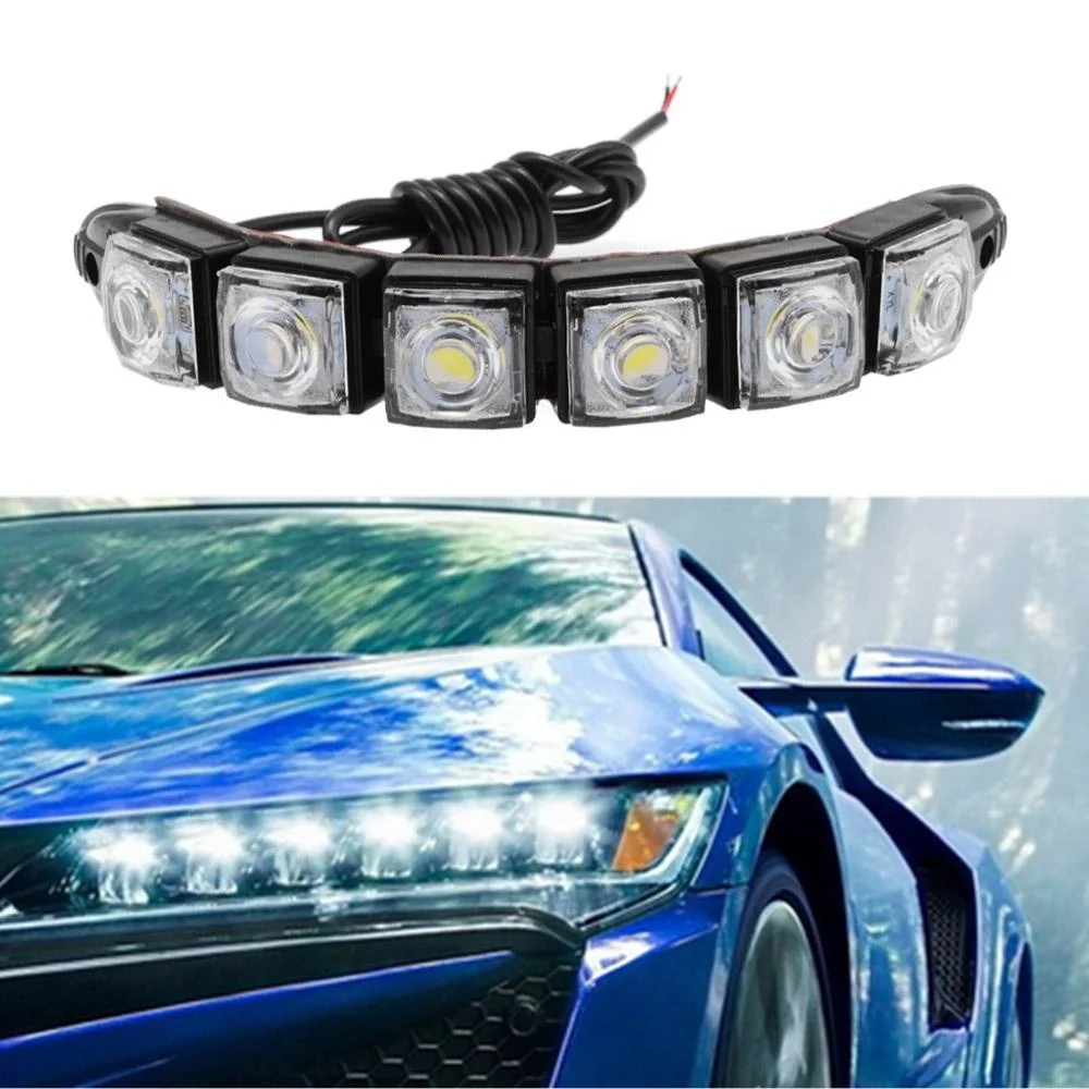 HECASA For Chevy Impala 2014-2020 Clear LED DRL Fog Light +Wiring+Switch LH & RH - Foto 6