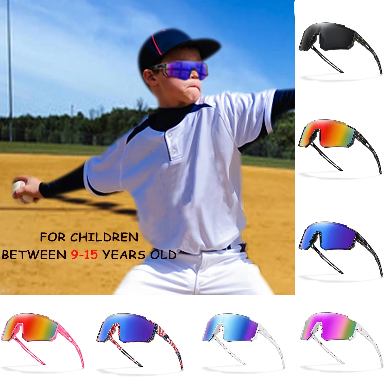 Youth Cycling Glasses UV400 for Teenagers