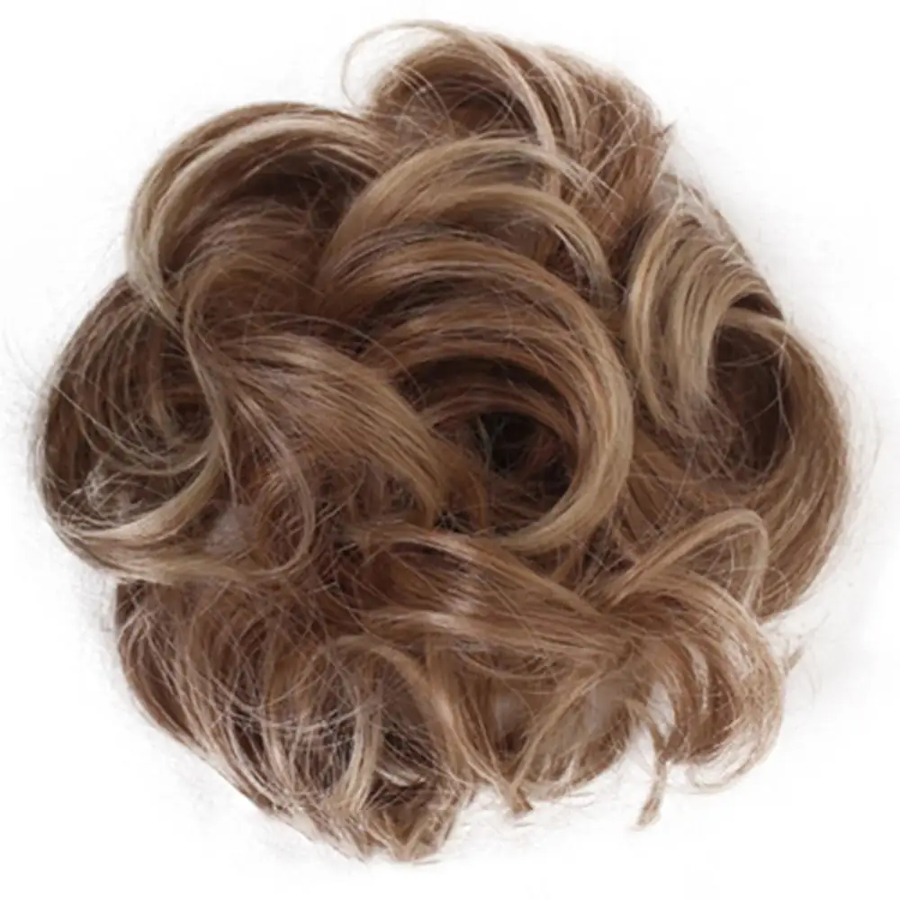 Extension de chignon synthétique pour femme, perruque désordonnée bouclée ondulée, chignons matut, extensions de cheveux chignons, chouchous