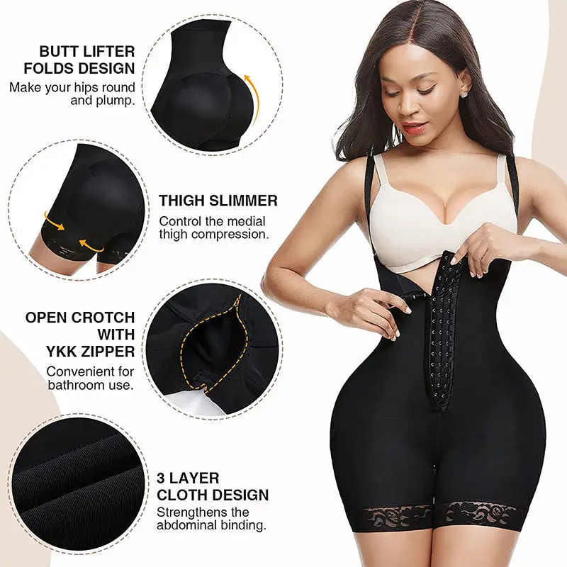 Tummy Control Shapewear Fajas Shorts Butt Lifter Panties Compression Underwear Waist Slimming Body Shaper Boyshorts Daily Wear