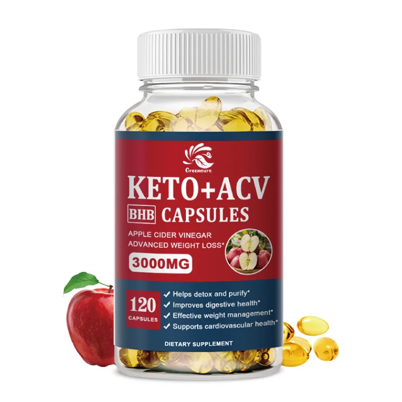 Greensure KETO + ACV Capsule for Metabolism Ketosis & ACV Keto Diet Support 60/120 Capsules fat burner ketone supplement