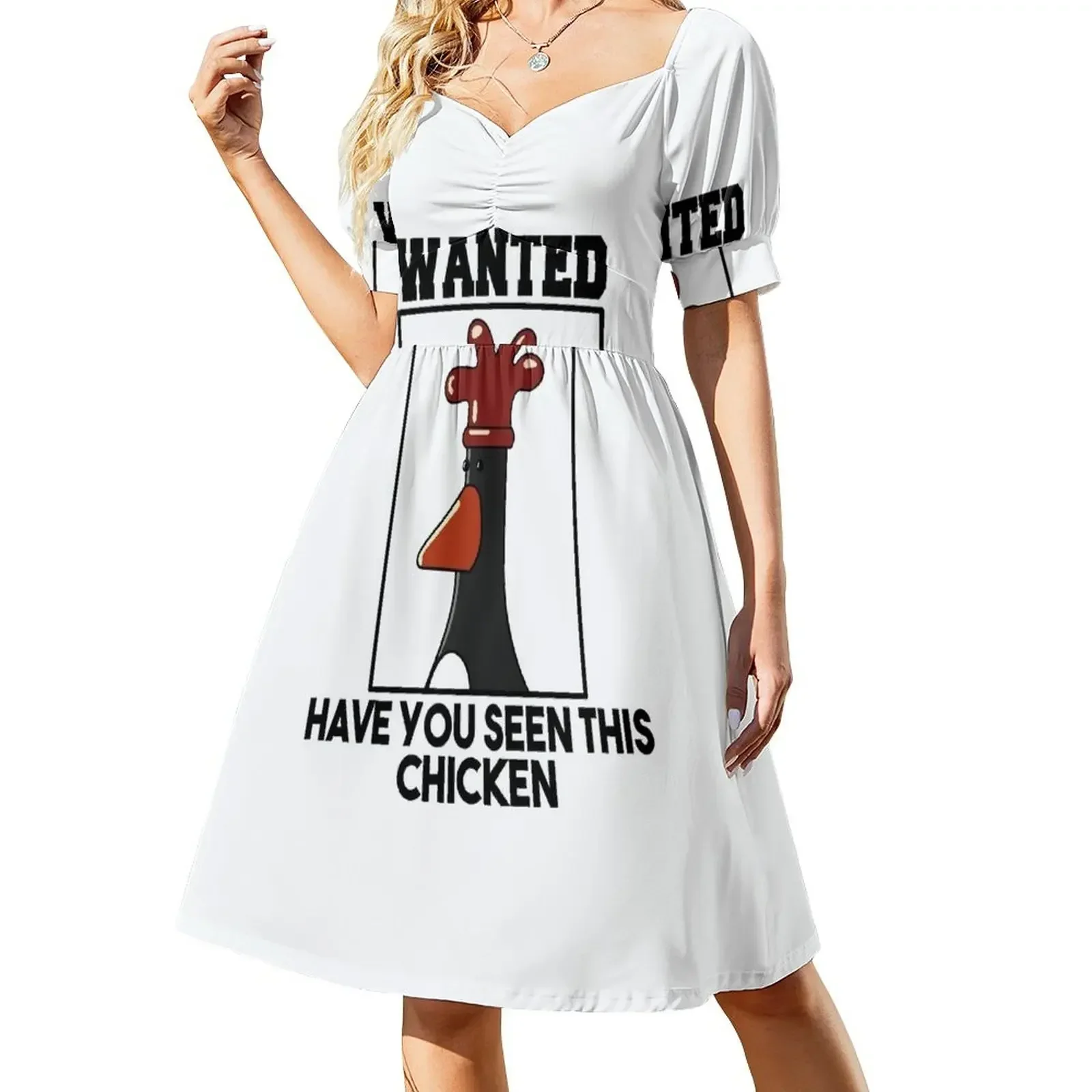 thumbnail image 1 of Tienes visto este vestido de manga corta de pollo vestidos s para mujer vestido de fiesta elegante para mujer ropa femenina, 1 of 8