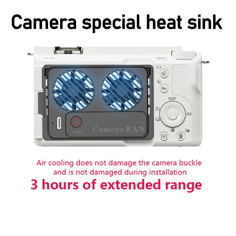 

For Sony Camera Radiator Camera Cooling Fan System Magnetic Version Fan For Canon Nikon Fuji Panasonic A7C A7S3 ZVE10 ZVE1 A7M4