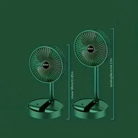 Stand Fan, 6 Inch Folding Portable Telescopic Floor/USB  with  Rechargeable Battery,3 Speeds Super Quiet Adjustable Height 2