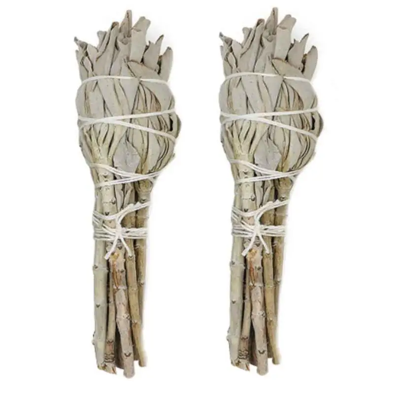 White Sage California White Sage Pure Leaf Smoky Purificazione White Sage Smoking 1/2 Bundles Per Healty Room Backflow Incenso