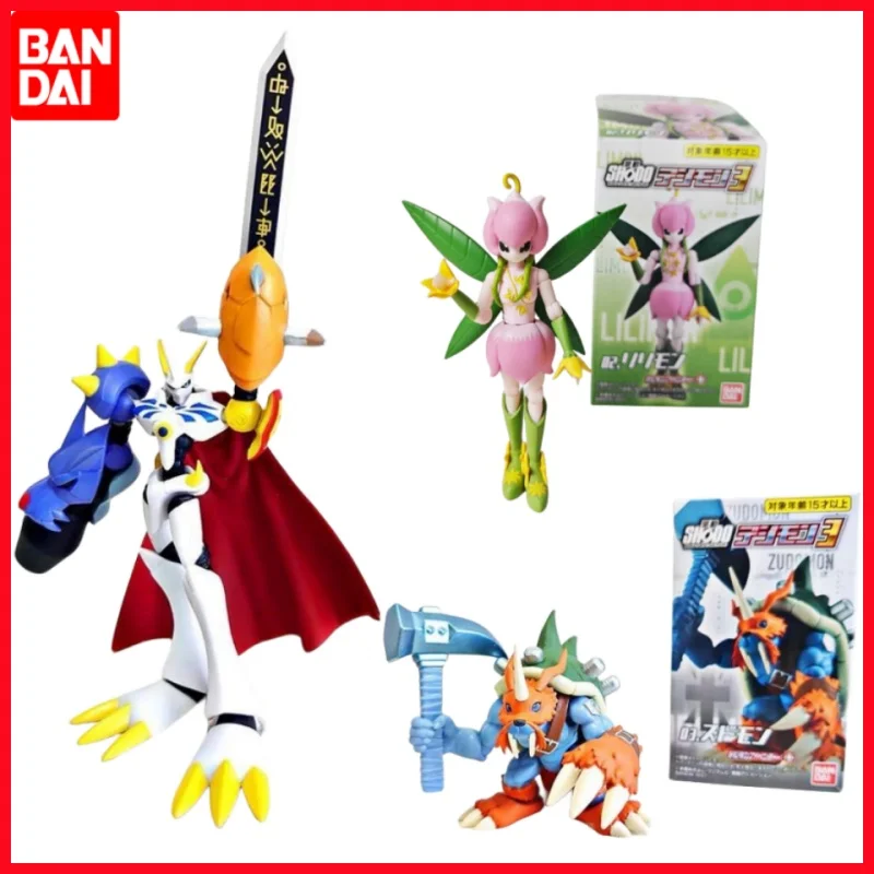 Оригинальные коробки Bandai Digimon Приключения Zudomon Omegamon Alter-s Lilimon, сборные яйца, украшения для комнаты, модели игрушек