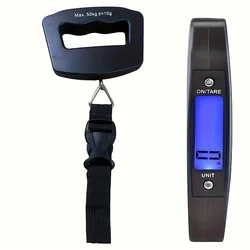 High - Precision Portable Digital Luggage Scale with Backlit LCD Display (Webbing Style)