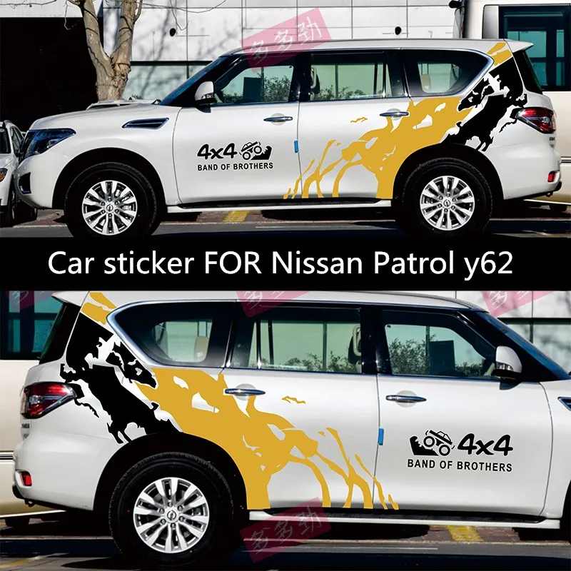 

New customized car sticker FOR Nissan Patrol y62 Body exterior decoration Fashion sports decal accessories