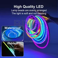 12V LED Car Trunk Light RGB APP Control Multi-mode Interior Atmosphere Light 5M  Flexible Waterproof Light Bar Car Accessories - Image 2