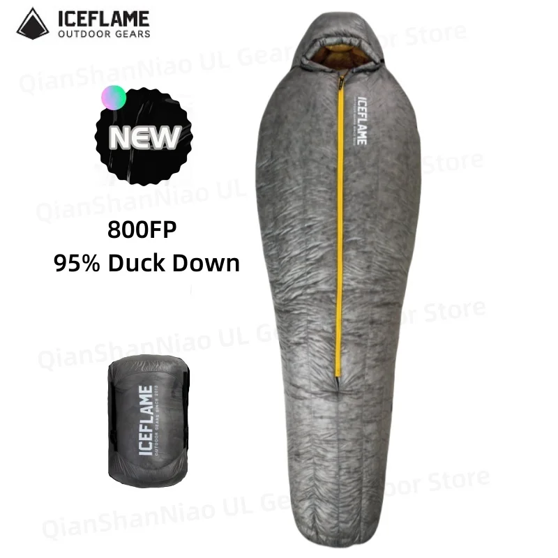Ice Flame NXT 800FP 寝袋アウトドアキャンプミイラダウン寝袋超軽量