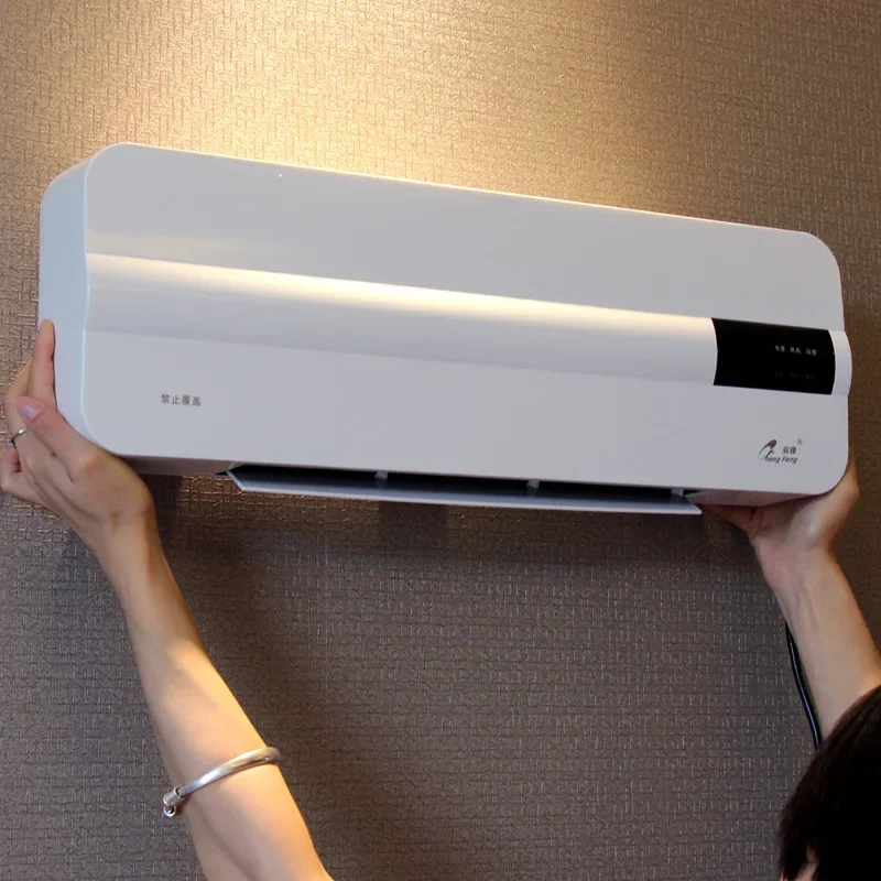 220V Wall-mounted Electric Air Heater Fan Wall Hanging Warm Cool Wind Blower Warmer Room Ceramic Thermal Heating Stove Radiator electric air heater