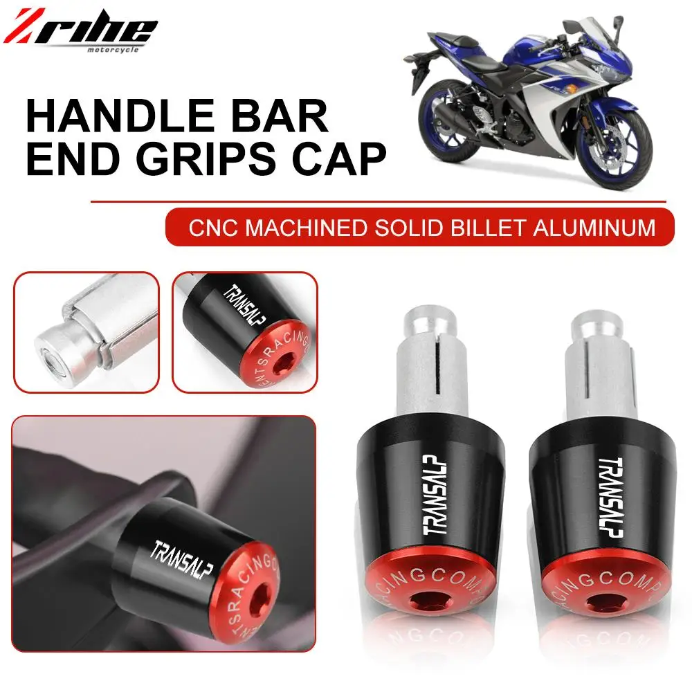

Motorcycle Accessories 7/8" 22mm Handlebar Hand Grips End Handle Bar Cap Ends Plug For HONDA TRANSALP 600 VM VN 1991 1992 1993