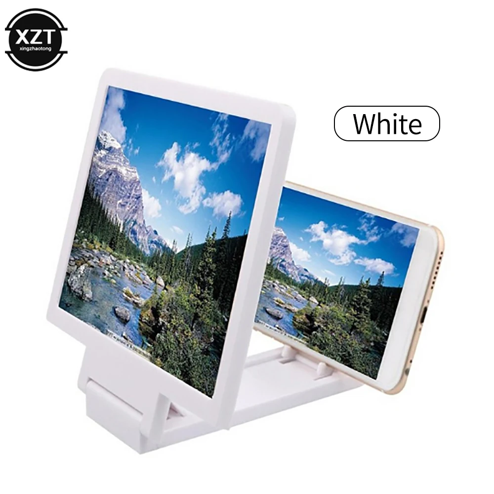 1pc Mobile Phone Screen Amplifier 3D Magnifying Glass Stand Magnifier HD Video Amplifier Phone Stand Enlarged Screen Bracket phone screen amplifier