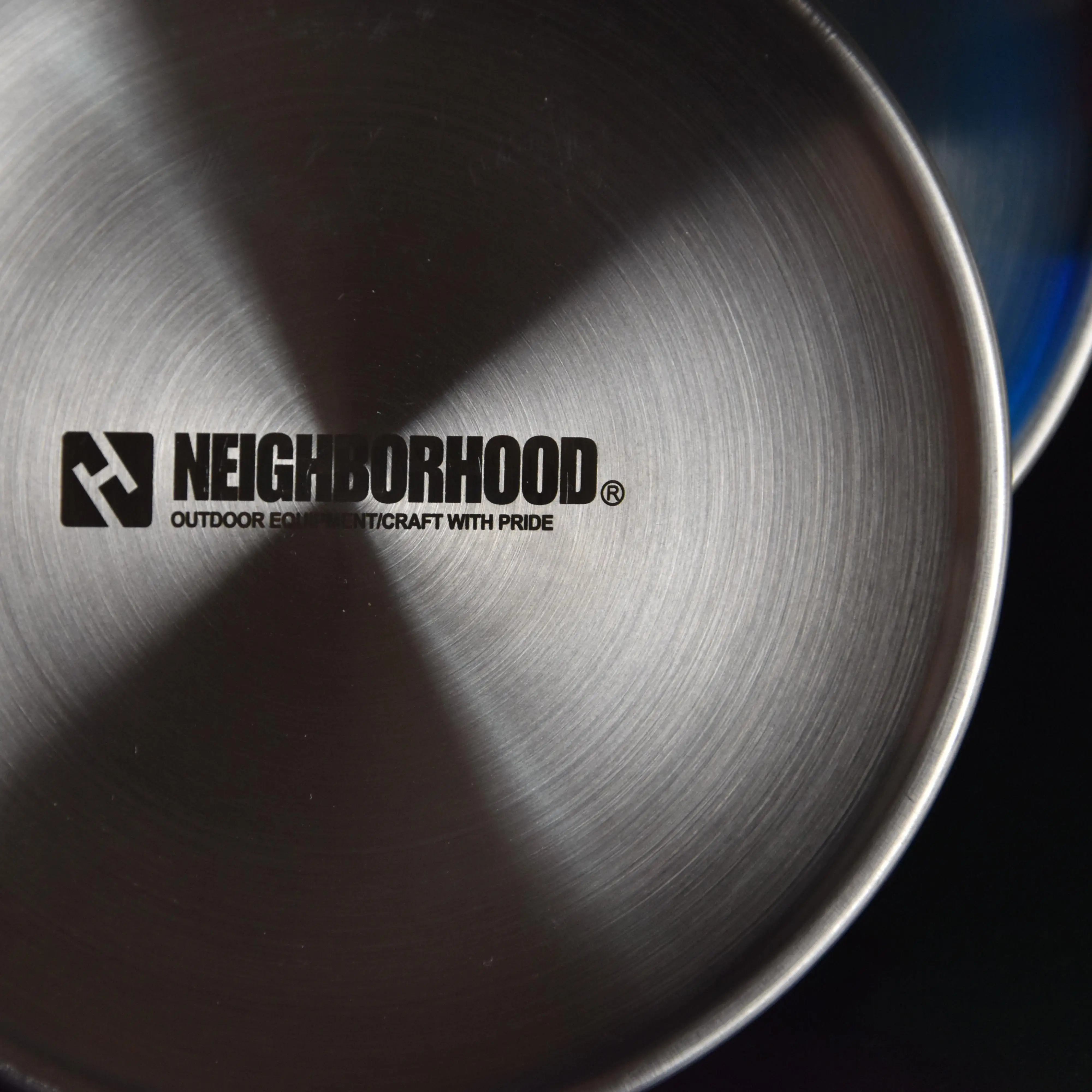 Snack Plate Neighborhood NBHD set of six stainless steel disc French fries fried chicken outdoor camping plate