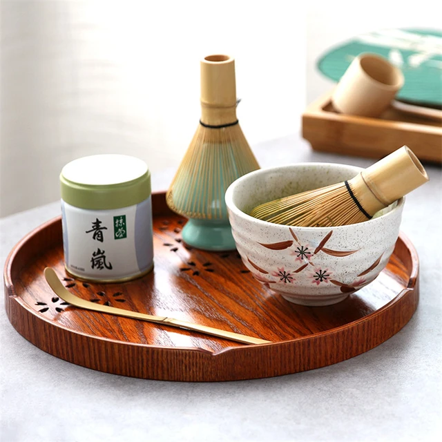 Japanese Matcha Tea Set, Matcha Bamboo Whisk Set