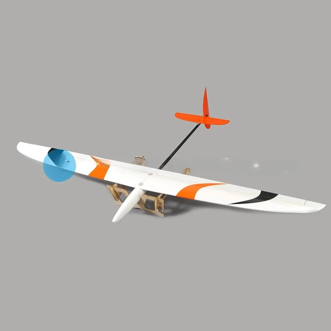 Planeur RC F3K à lancer main, avion d'entraînement électrique, 1.5m, blanc/noir