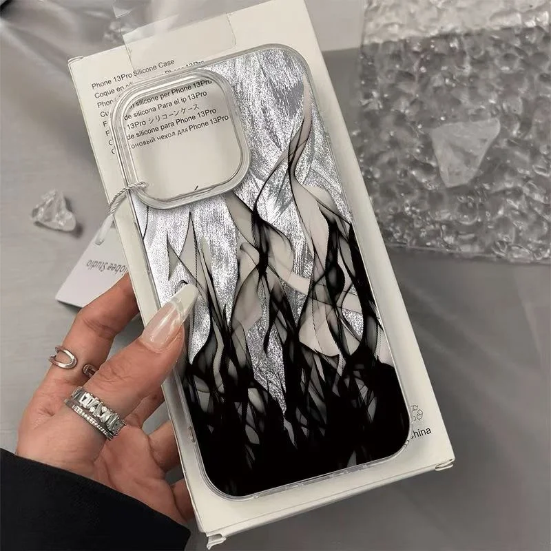 Cool Boy Plated Fire Flame Phone Case