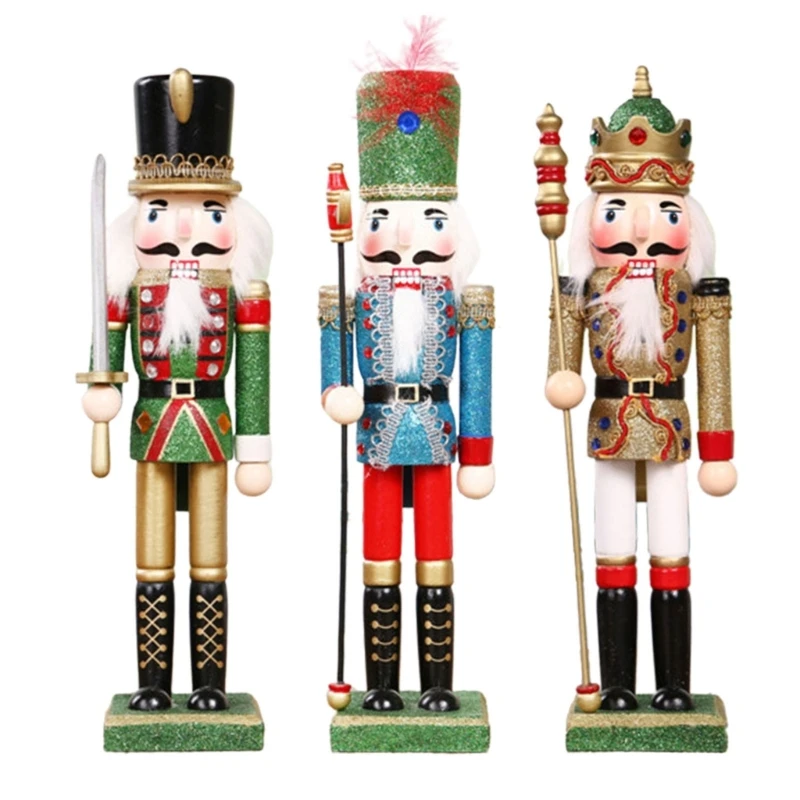 

Christmas Nutcrackers Soldier Craft for Home Bar Bookshelf Party Decoration Dropship