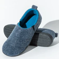 Shevalues Winter Men Warm Slippers Memory Foam Fuzzy Slippers Soft Sole Non-slip Indoor Fur Shoes High Quality Men Cotton Shoes