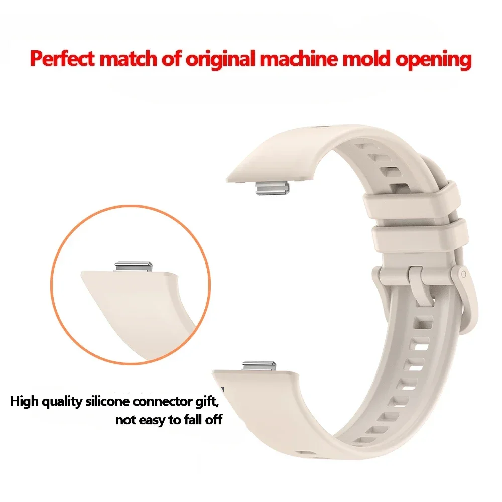 Colorful Silicone Strap with Buckle for Watch Fit Accessories