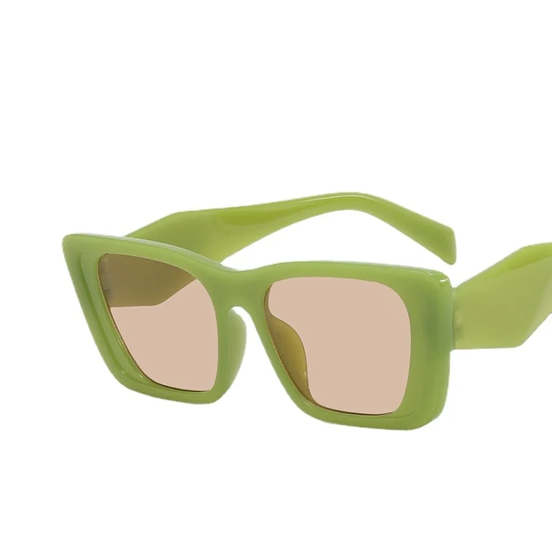 Women's Sunglasses Trend Vintage Rectangle Big Frame Black Square 2022 Fashion Women Sun Glasses Ladies Eyewear_voghion.com
